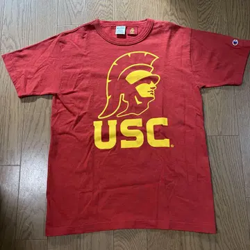 Champion USC T셔츠 Medium 레드 미국제