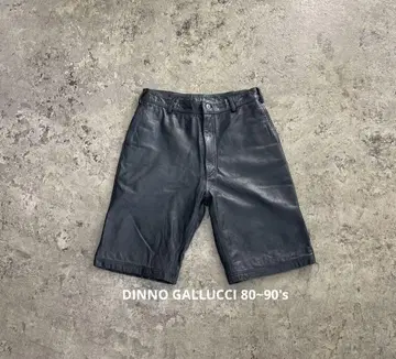 DINNO GALLUCCI 80~90s 레더 하프 팬츠