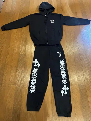 HOMIES 블랙 후드티 셋업