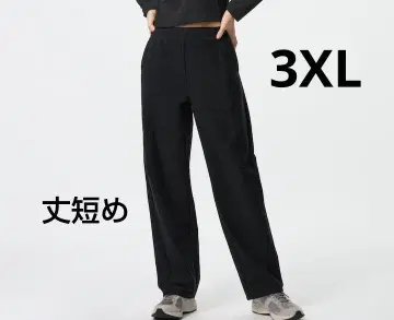 UNIQLO 유니클로 저지 커브 팬츠 블랙 블랙 기장 짧음 3xl