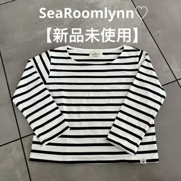 [미사용 새상품] SeaRoomlynn 보더 7부 소매 T셔츠