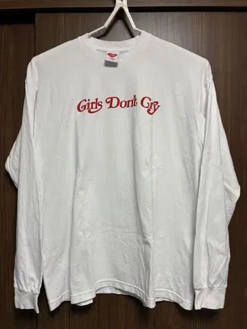 [ 미사용 ] Girls Don't Cry 긴팔 티셔츠 화이트 XL