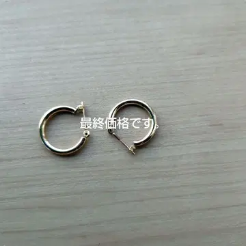 10k 후프 귀걸이