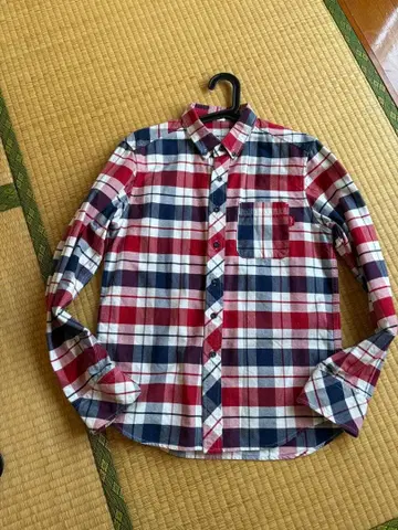 TMT 체크 무늬 긴팔 셔츠 M 사이즈