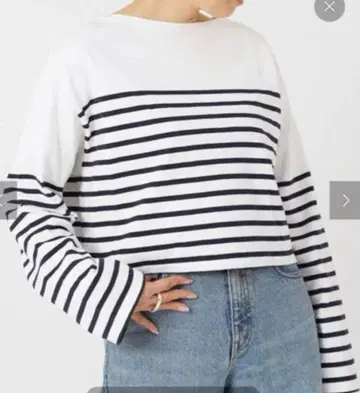 두지엠 클라세 Cropped Stripe 셔츠