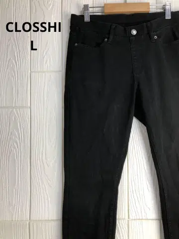 CLOSSHI 블랙 데님 팬츠 74cm 허리 L 사이즈