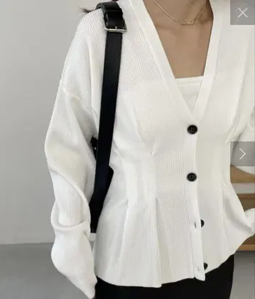 허리턱 가디건