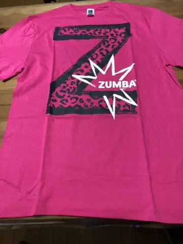 ZUMBA 핑크 반팔 티셔츠