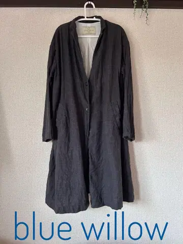 blue willow 블루위로 린넨 코트