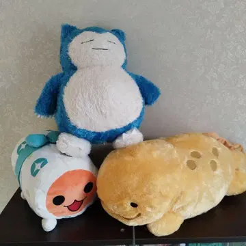 커다란 봉제 인형 3체 세트