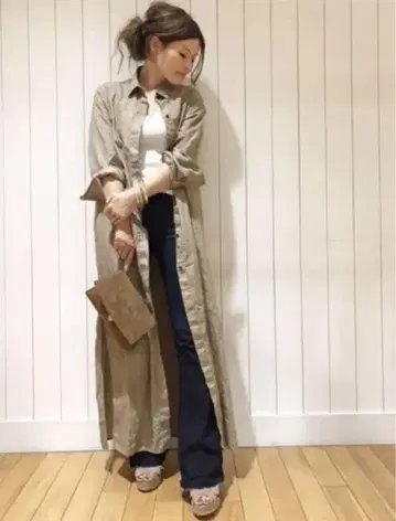 MUSE Deuxieme Classe 롱 셔츠 원피스