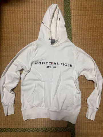 TOMMY HILFIGER 화이트 후드티 S 사이즈