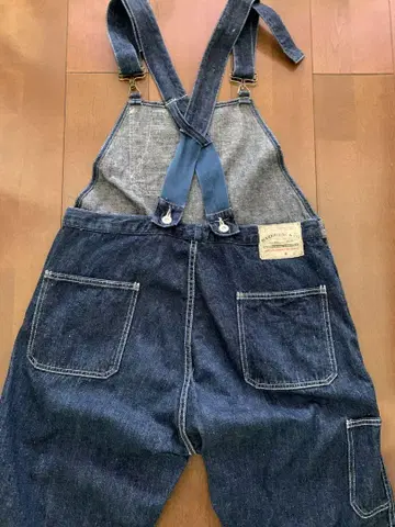WAREHOUSE 웨어하우스 오버롤 다크 네이비 34인치