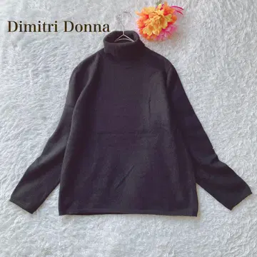 Dimitri Donna [ L ] 블랙 터틀넥 니트 캐시미어 무지