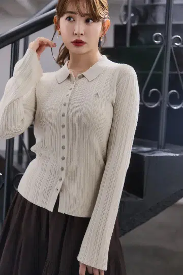 herlipto Trois Rib Knit Polo Top