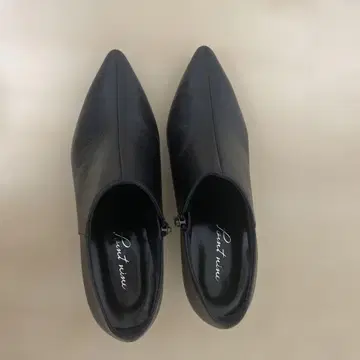 부티 천연 가죽 블랙