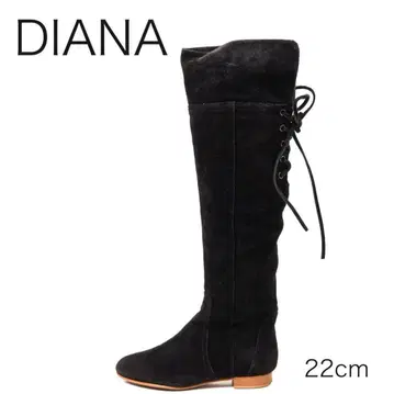E6032-6 다이애나 스웨이드 레이스업 니하이 롱 부츠