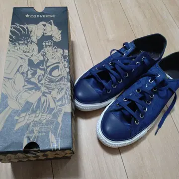 죠죠의 기묘한 모험 converse 콜라보 네이비 27.5cm