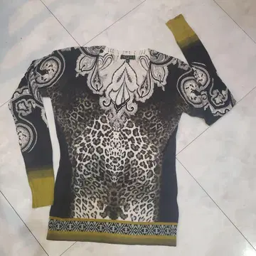 ETRO 레오파드 무늬 긴팔 니트 42