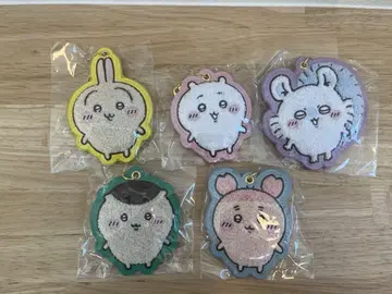 치이카와 (먼작귀) 복슬복슬 사가 자수 키링 5종 세트