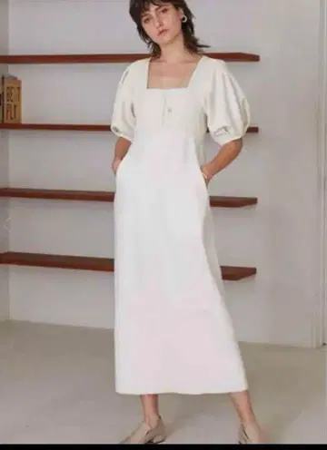 styling 퍼프 슬리브 롱 원피스 클리닝 완료