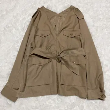 노카라 튤 밀리터리 자켓 벨트 포함 Burn Breeze