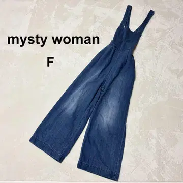 미스티우먼 오버롤 데님 인디고 걸리시 캐주얼