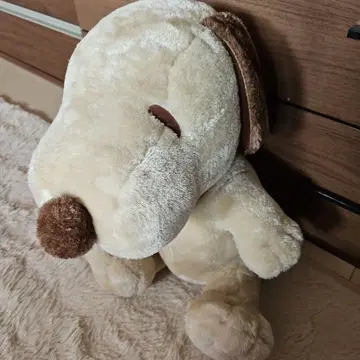 스누피 봉제 인형 세피아