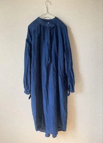 린넨 핸드메이드 셔츠 원피스 긴팔