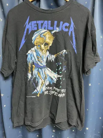 METALLICA 스켈레톤 디자인 T셔츠 XL