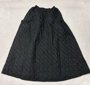 MACHATT 퀼팅 스커트 블랙