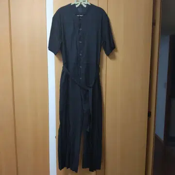 무인양품 헴프 혼방 스트레치 점프 수트 M