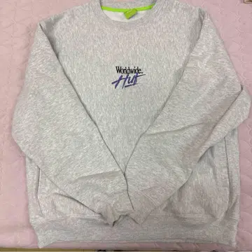 HUF Worldwide 로고 자수 트레이닝복 S 사이즈 그레이