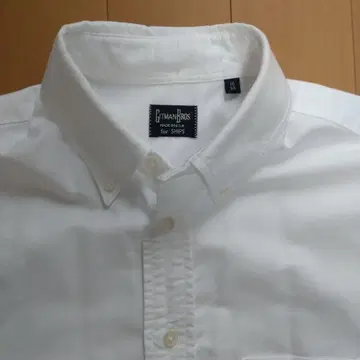 GITMAN BROS. 화이트 버튼 다운 셔츠