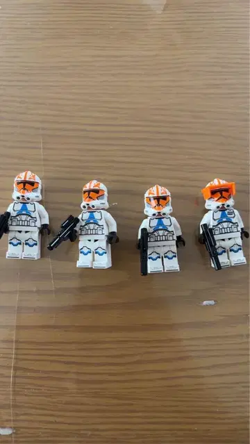 LEGO 클론 트루퍼 미니 피규어 4개 세트