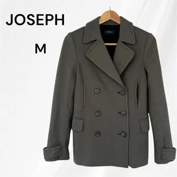 JOSEPH 조세프 피 코트 숏코트 M 올리브 캐시미어 울