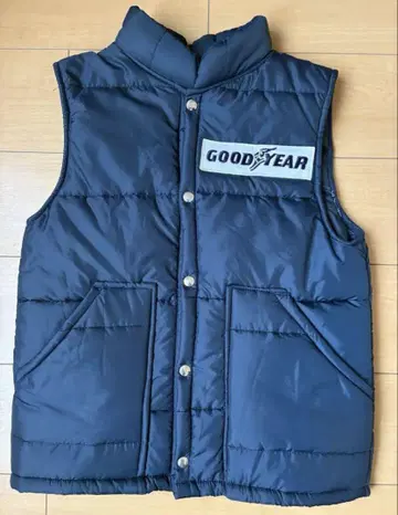 GOODYEAR 네이비 다운 베스트 70s 레이싱 베스트