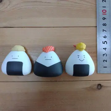 비사이드 비사이드 라벨 마가오지루시 오니기리 피규어 3개 세트