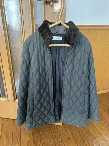STYLE ME 다크 그린 퀼팅 자켓