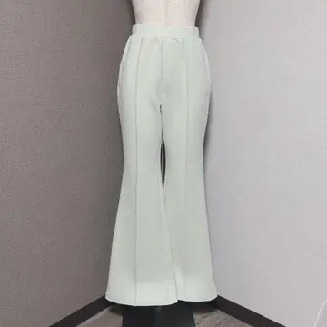 슬라이 센터 시임 플레어 팬츠 아이보리