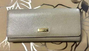 FURLA 그레이 가죽 장지갑