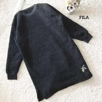 휠라 FILA 보아 소재 블랙 긴팔 트레이닝복 M 따뜻한 볼륨