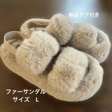 퍼 샌들 택 포함 새상품 사이즈 L