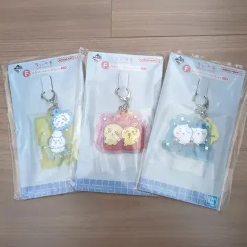 제일복권 치이카와 (먼작귀) F상 러버 참 3종