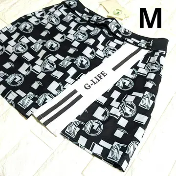택 포함 미사용 새상품 골프 팬츠 스커트 M 블랙 화이트 패턴