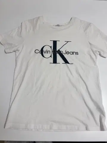 Calvin Klein Jeans 화이트 T셔츠 S