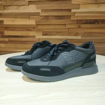 EMPORIO ARMANI 스니커즈 남성용 블랙 US8 26.0cm