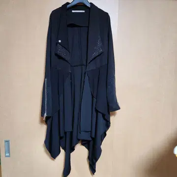 OZZ 블랙 롱 코트 OZZ