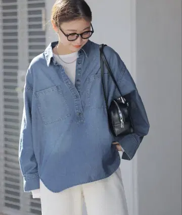 레리움 데님 오버 셔츠 저널 스탠다드 던거리