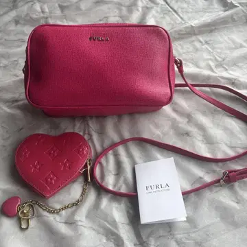 FURLA 핑크 숄더백 덤 포함